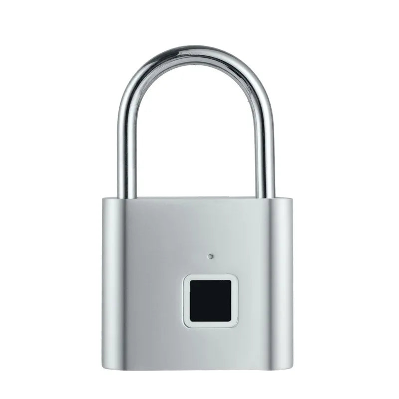 Waterproof Fingerprint Padlock Smart Keyless Entry Lock Outdoor Security Locks Anti-Theft USB Charge for Bike Gym Locker Luggage